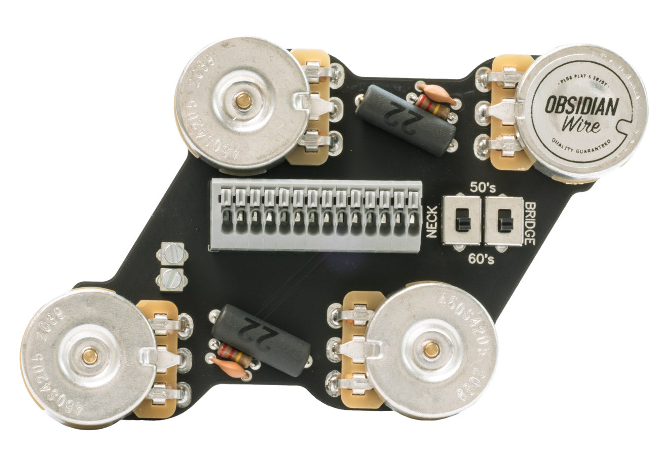 MKII pour Les Paul® (Câblage vintage des années 50 et moderne des années 60)