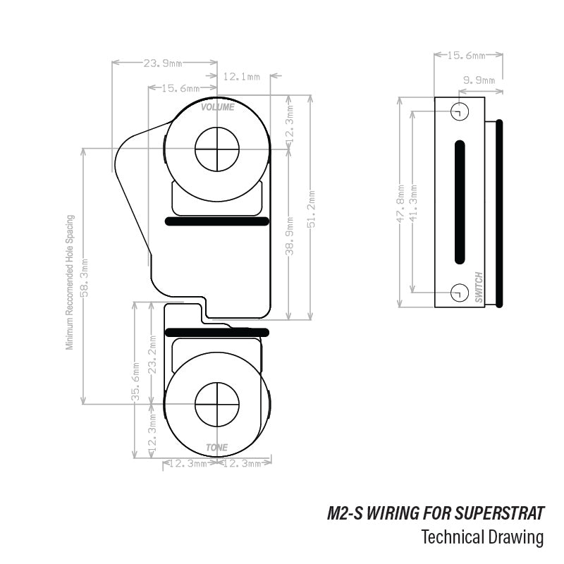 M2-S | S-Style Wiring for HH & SS Superstrat