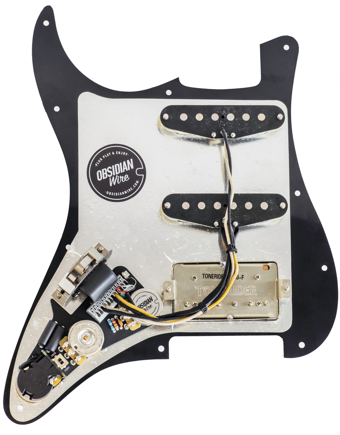 Pickguard D'Andrea 4 Strati Argento Scintilla Per Chitarra Elettrica Stratocaster HSS 11 Fori - Foto 3