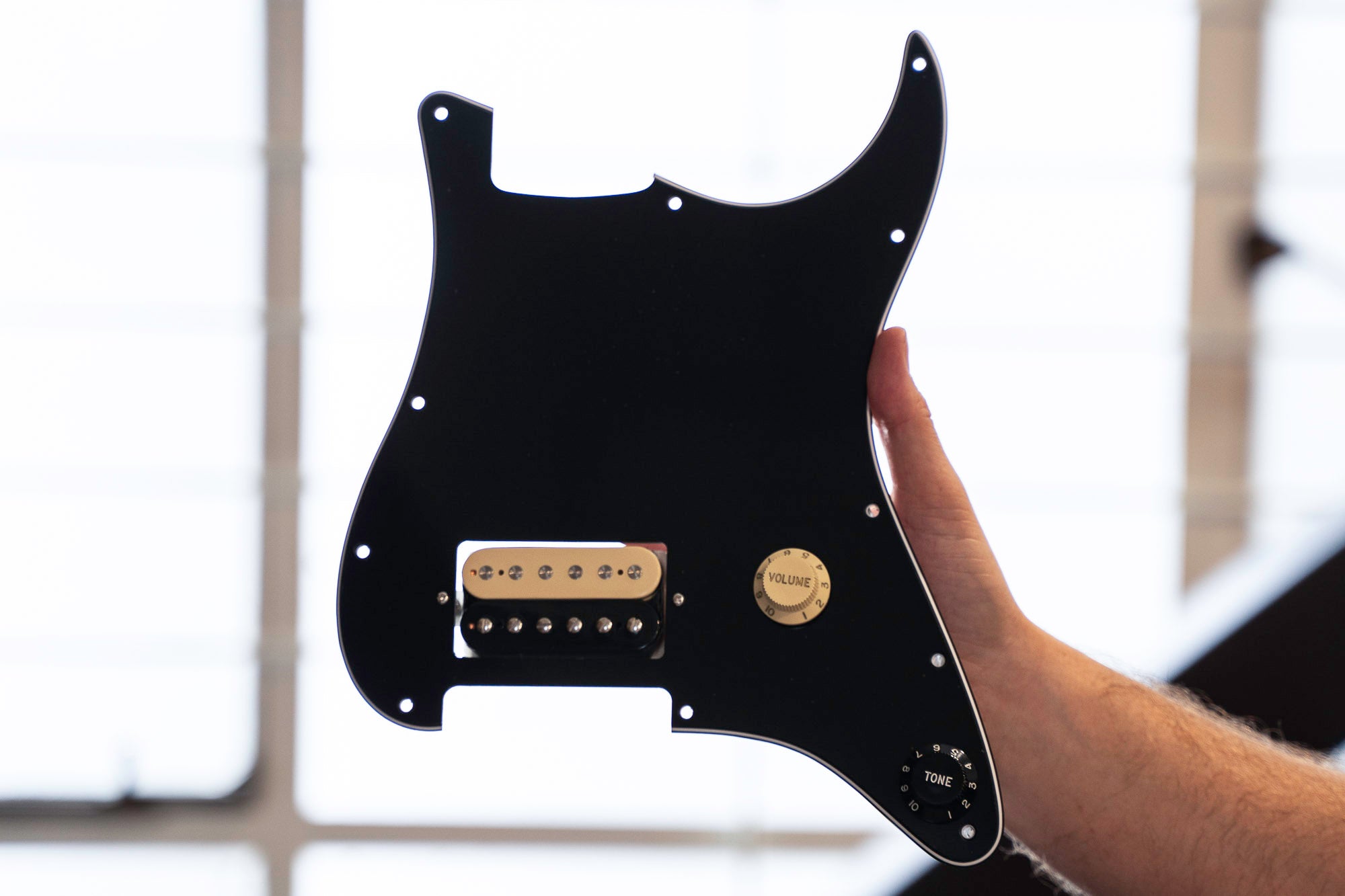 Custom Works:  Single Humbucker Loaded Pickguard for Strat®